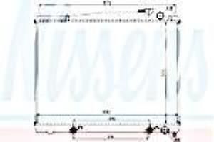 İNFİNİTİ QX4 MOTOR SU RADYATÖRÜ(DÜZ SAĞ ALT ÜST) 3300CC 1997 VE ÜSTÜ OTOMATİK ARAÇ İÇİN ALİMİNYUM ( 500*688*26)