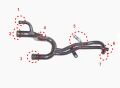 Ücretsiz Kargo CHERY ALİA MOTOR DEVİRDAİM Su Pompa Giriş Borusu METAL 1600 Motor 7 ÇIKIŞLI 1 İnci Tip ORİJİNAL