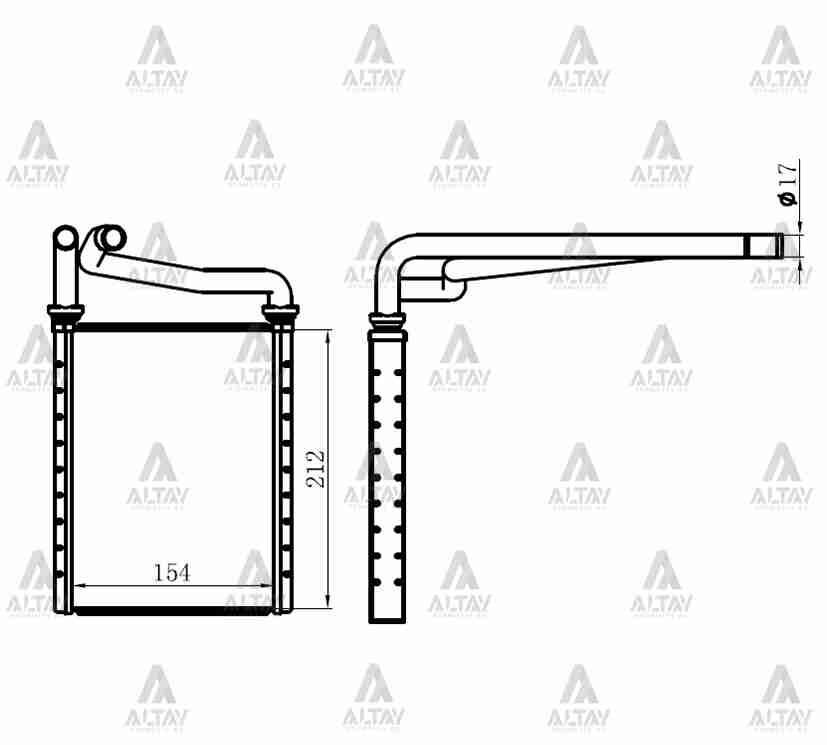 Ücretsiz Kargo TOYOTA COROLLA KALORİFER RADYATÖRÜ VVTİ Benzinli 2002 den 2007 e Kadar Model TAİWAN