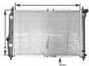 CHEVROLET KALOS  MOTOR SU RADYATÖRÜ 2002 ÜSTÜ 1.4/1.6 OTOMATİK ARAÇ İÇİN ALİMİNYUM ( 600*418*16)