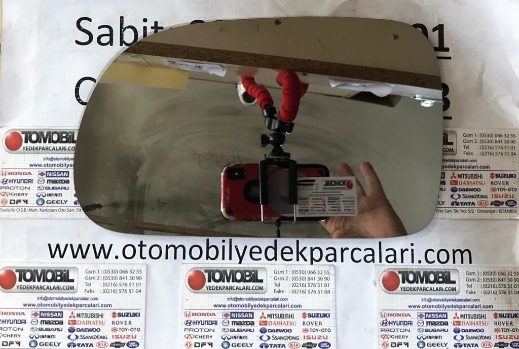 Ücretsiz Kargo SSANGYONG ACTYON SPORTS PickUp SOL DIŞ DİKİZ AYNA CAMI Bombeli 2008 den 2012 e Kadar Model TAİWAN