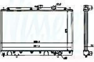 MİTSUBİSHİ GALANT MOTOR SU RADYATÖRÜ 1987/1992 PRT OTOMATİK ARAÇ İÇİN ALİMİNYUM ( 375*668*26 )