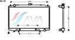 NİSSAN MAXİMA MOTOR SU RADYATÖRÜ QX AQ33 2003 VE ÜSTÜ OTOMATİK ARAÇ İÇİN ALİMİNYUM ( 400*698*26)