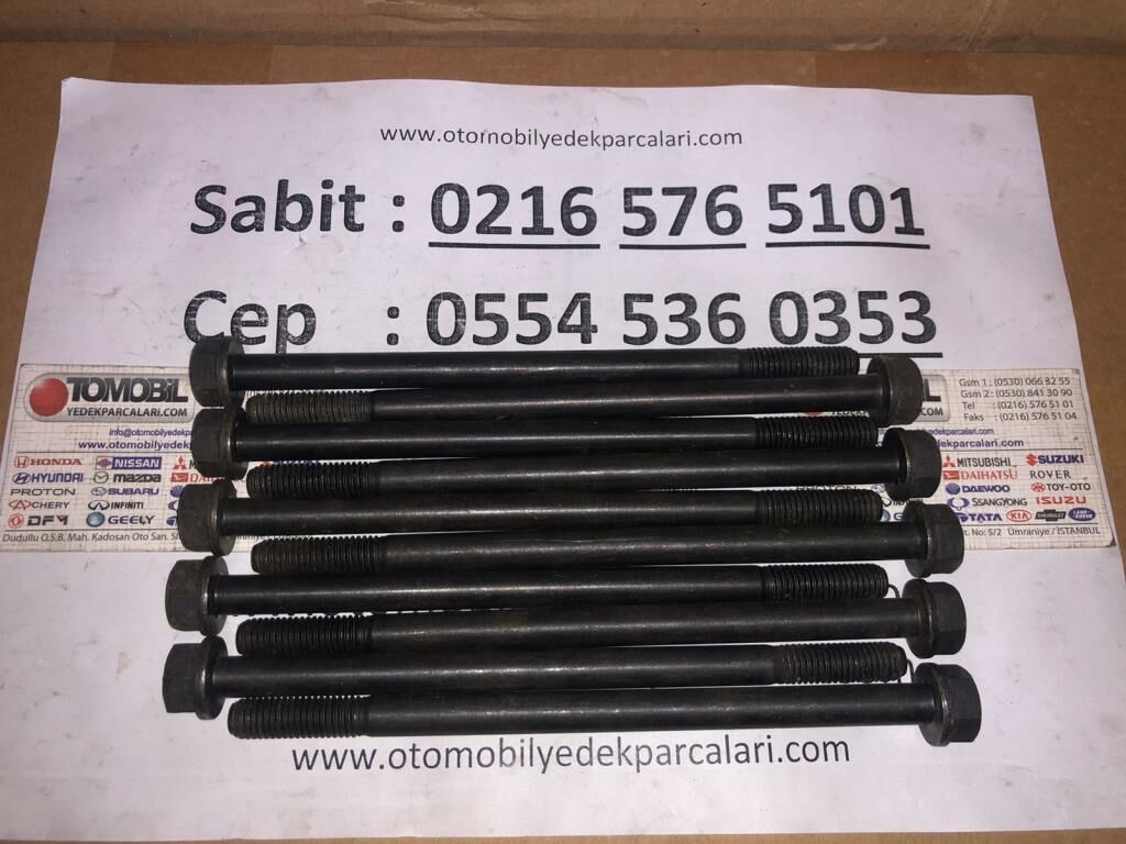 Ücretsiz Kargo TATA İNDİCA ve İNDİGO ve MARİNA MOTOR SİLİNDİR KAPAK SAPLAMASI TAKIMI Seti 10 Adet ORİJİNAL