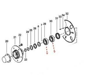 Ücretsiz Kargo MAHİNDRA ÖN TEKER RULMANI TAKIMI Seti İç Rulman ve Dış Rulman 2 Adet ORİJİNAL