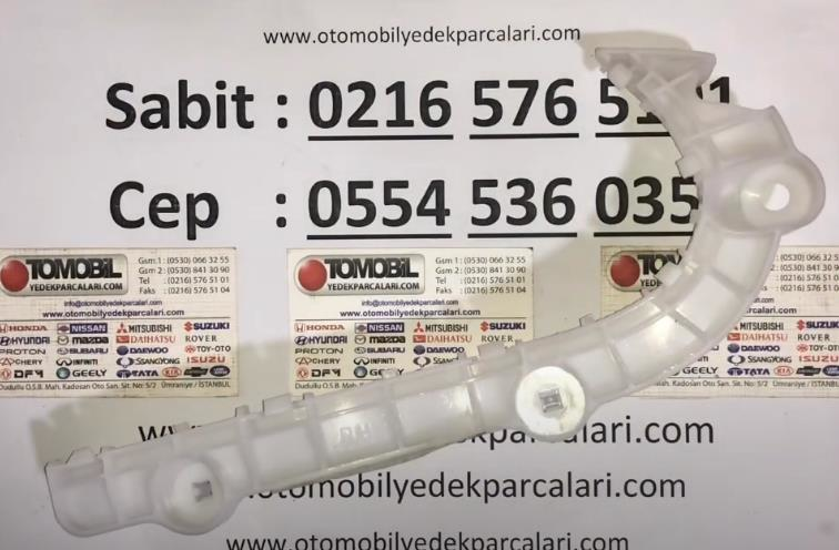 Ücretsiz Kargo MITSUBISHI OUTLANDER 4X4 JEEP ÖN TAMPON SAĞ BAĞLANTI BRAKETİ Plastik 2008 den 2009 a Kadar Model TAİWAN