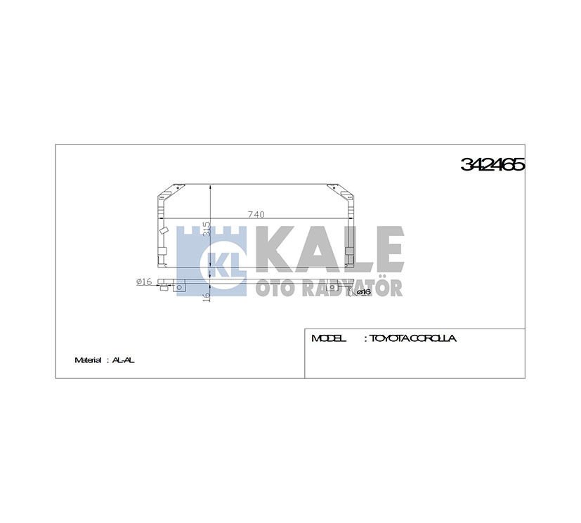 RADYATÖR KLİMA COROLLA  98-02