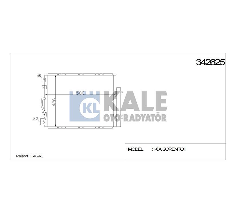 RADYATÖR KLİMA SORENTO 06-09
