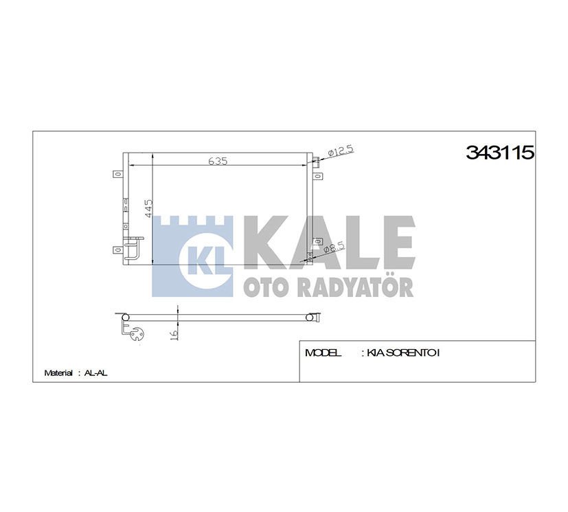 RADYATÖR KLİMA SORENTO 03-06