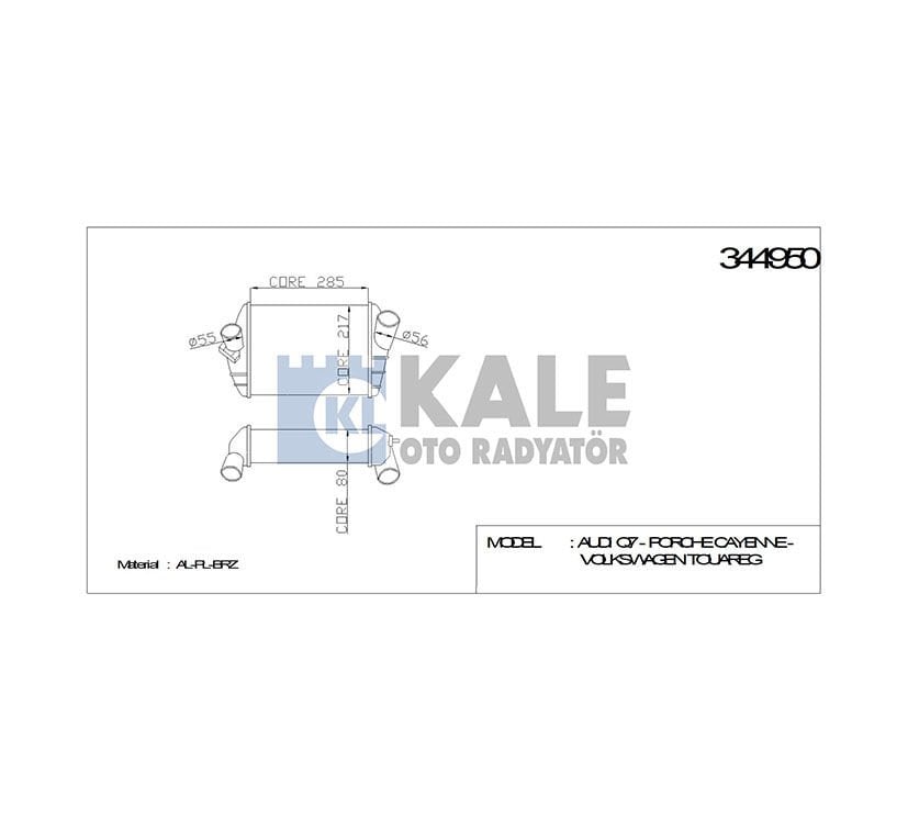 INTERCOOLER (ARA SOĞUTUCU) ACCENT 11-14 BLUE  I-20 12-14  I-30-RIO-CEED 12=  ELANTRA 14-16 DİZEL