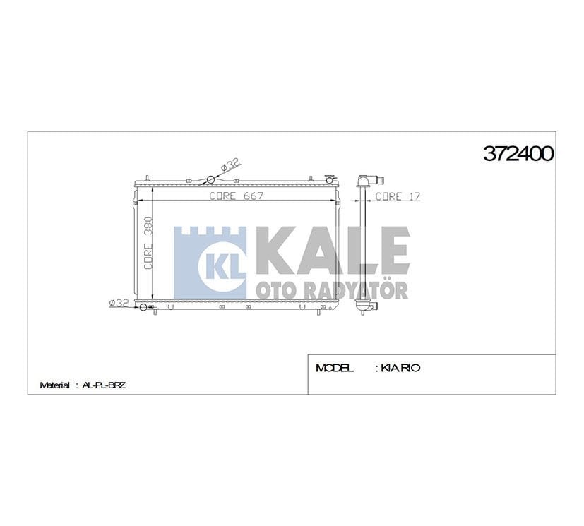 RADYATÖR SU ELANTRA  96-01 (MT)