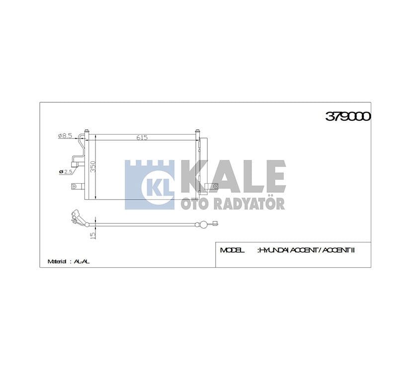 RADYATÖR KLİMA ACCENT 03-06 1.3  1.6
