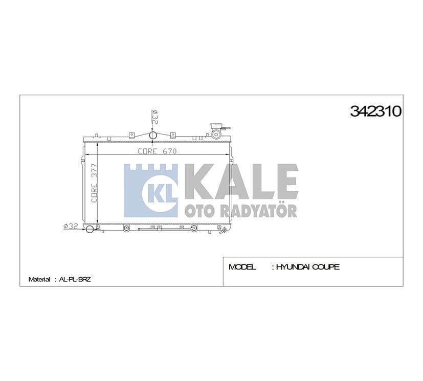 RADYATÖR SU ELANTRA  96-01 (AT)